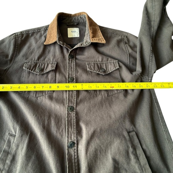 Katin Moss Green Insulated Canvas Shacket, Small - Picture 6 of 7